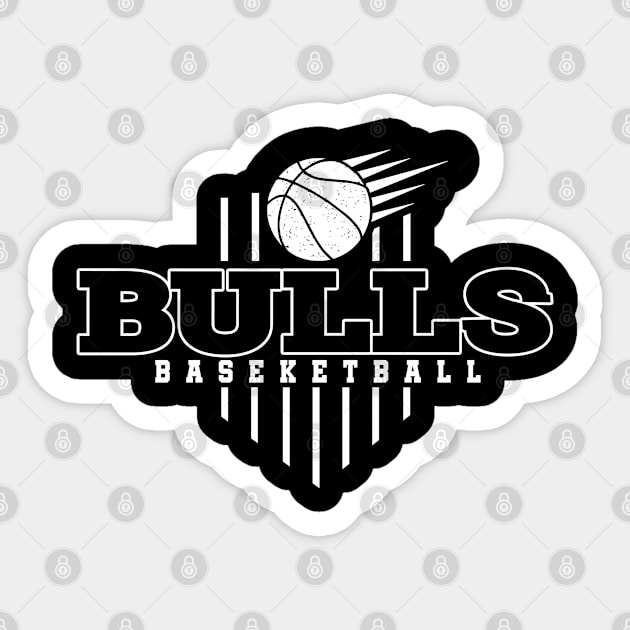 Vintage Pattern Bulls Sports Proud Name Classic Sticker by Irwin Bradtke